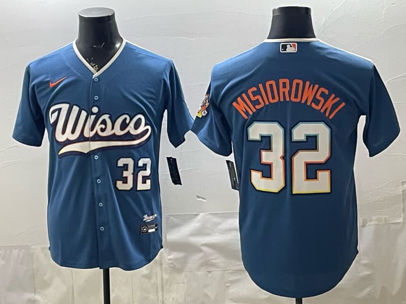 Milwaukee Brewers 2026 City Connect Vapor Premier Limited Jersey - All Stitched 32  MISIOEOWSKI