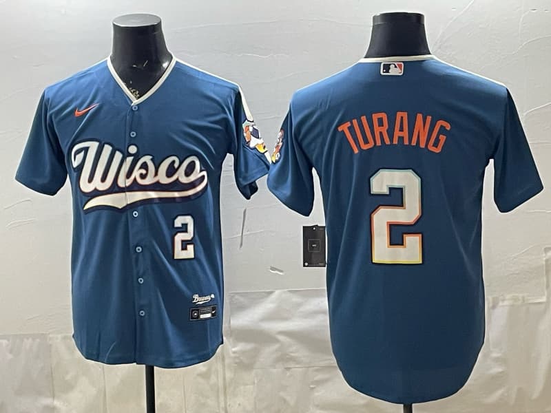 Milwaukee Brewers 2026 City Connect Vapor Premier Limited Jersey - All Stitched Brice Turang