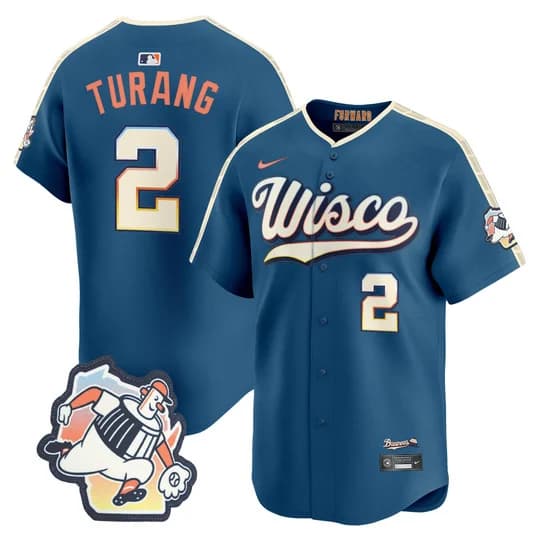 Milwaukee Brewers 2026 City Connect Vapor Premier Limited Jersey - All Stitched Brice Turang