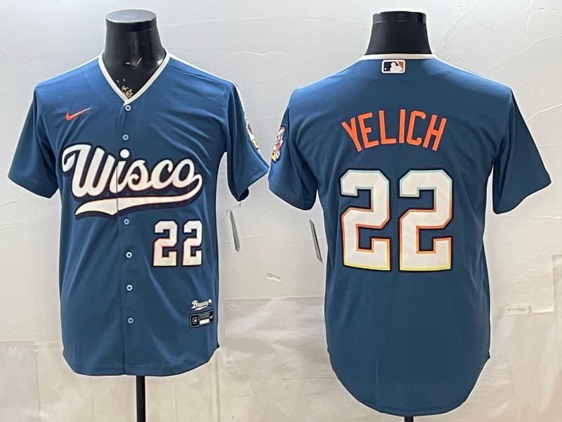 Milwaukee Brewers 2026 City Connect Vapor Premier Limited Jersey - All Stitched Christian Yelich