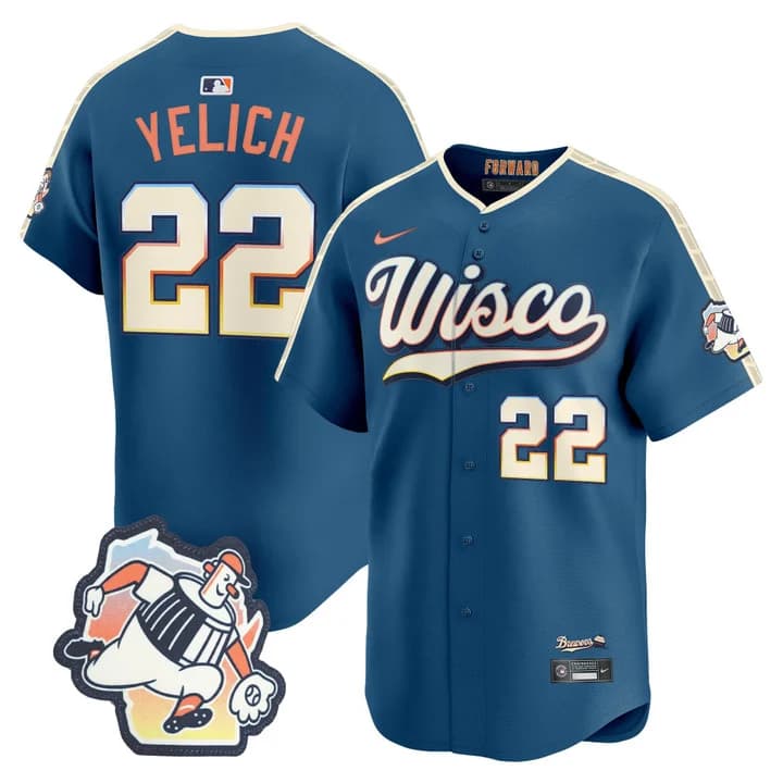 Milwaukee Brewers 2026 City Connect Vapor Premier Limited Jersey - All Stitched Christian Yelich