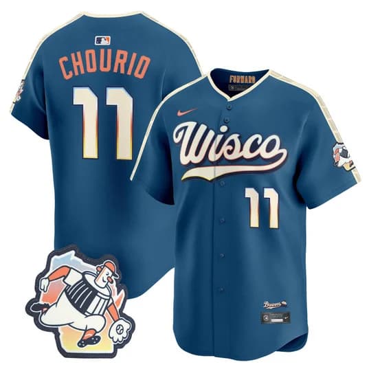 Milwaukee Brewers 2026 City Connect Vapor Premier Limited Jersey - All Stitched Jackson Chourio
