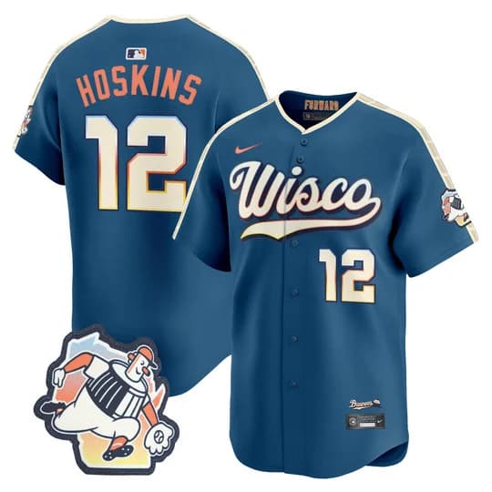 Milwaukee Brewers 2026 City Connect Vapor Premier Limited Jersey - All Stitched Rhys Hoskins