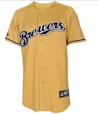 Milwaukee Brewers Authentic Personalized Blank Alternate yellow Jersey.png