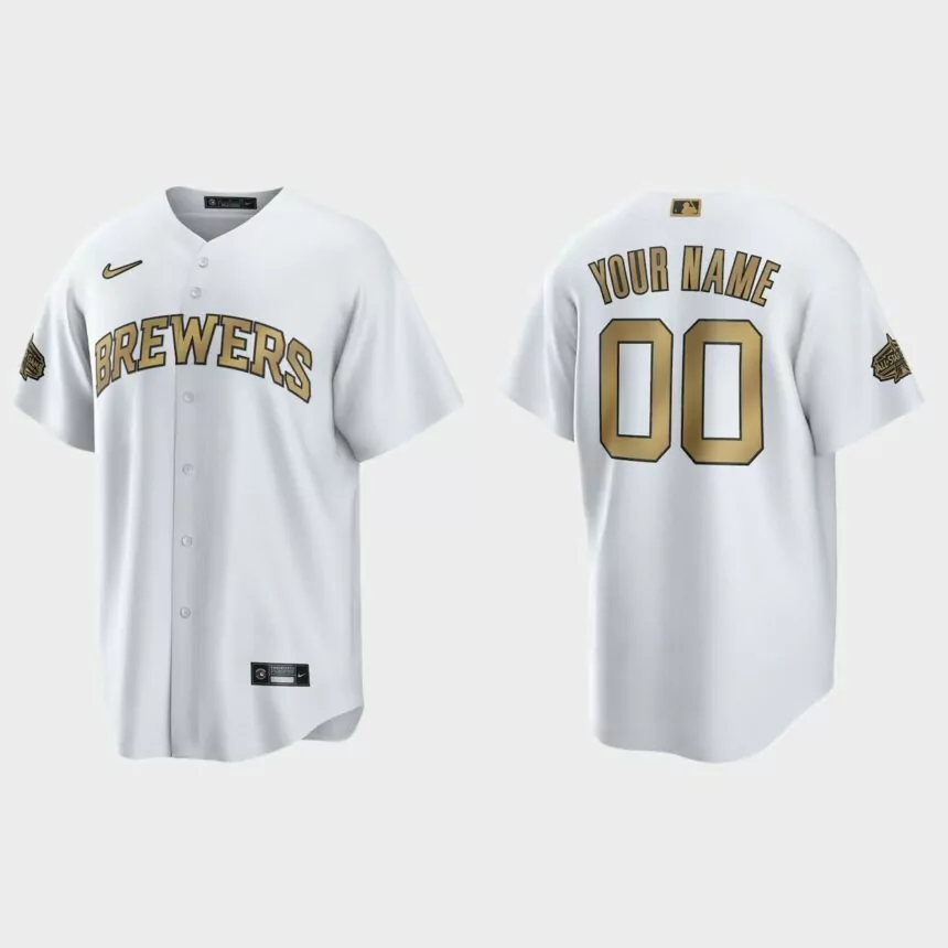Milwaukee Brewers Custom 2022 MLB All-Star Game Replica Jersey – White