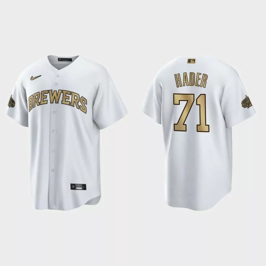 Milwaukee Brewers Josh Hader 2022 MLB All-Star Game Replica Jersey – White