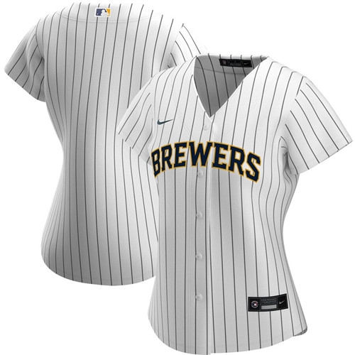 Milwaukee Brewers Nike Women's Alternate 2020 MLB Team Jersey White Navy