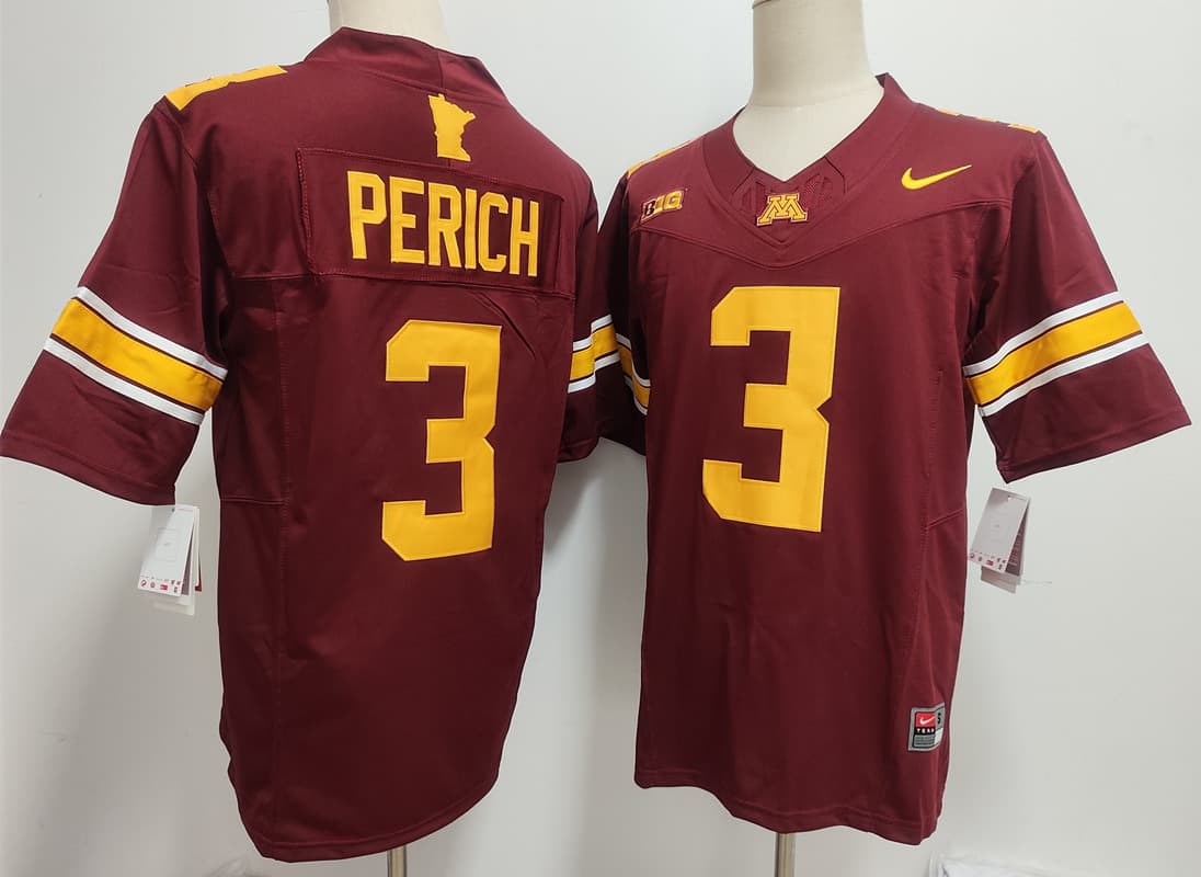 Minnesota Golden Gophers  #3 Koi Perich