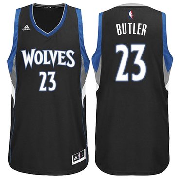 Minnesota Timberwolves #23 Jimmy Butler Alternate Black New Swingman Jersey