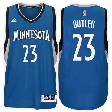 Minnesota Timberwolves #23 Jimmy Butler Road Blue New Swingman Jersey