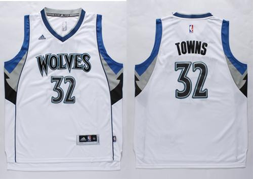 Minnesota Timberwolves #32 Karl-Anthony Towns White Stitched NBA Jersey