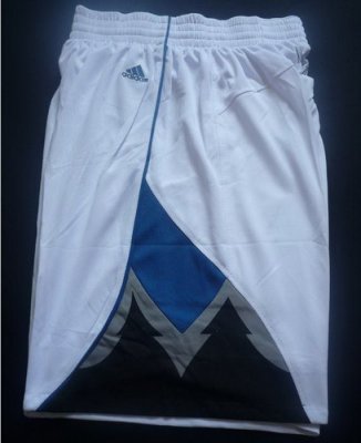 Minnesota Timberwolves White Revolution 30 Swingman NBA Shorts