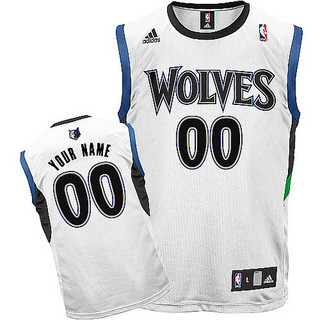 Minnesota Timberwolves Youth Custom white Round neck Jersey