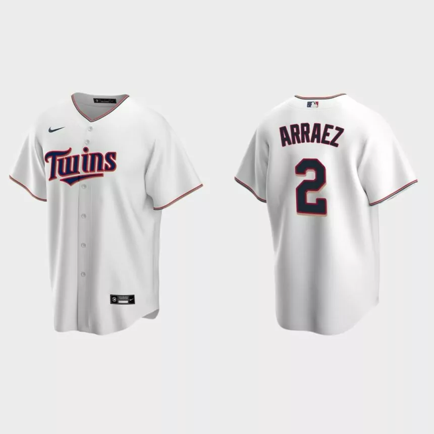 Minnesota Twins #2 Luis Arraez Replica Home Jersey – White