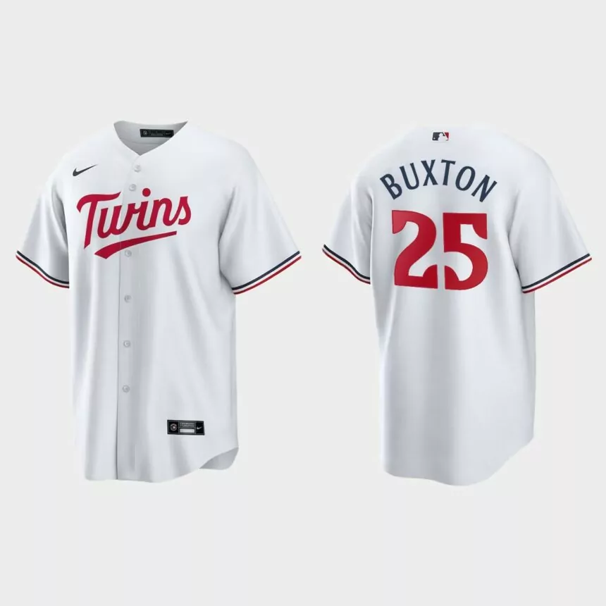 Minnesota Twins Byron Buxton Replica Home Jersey – White