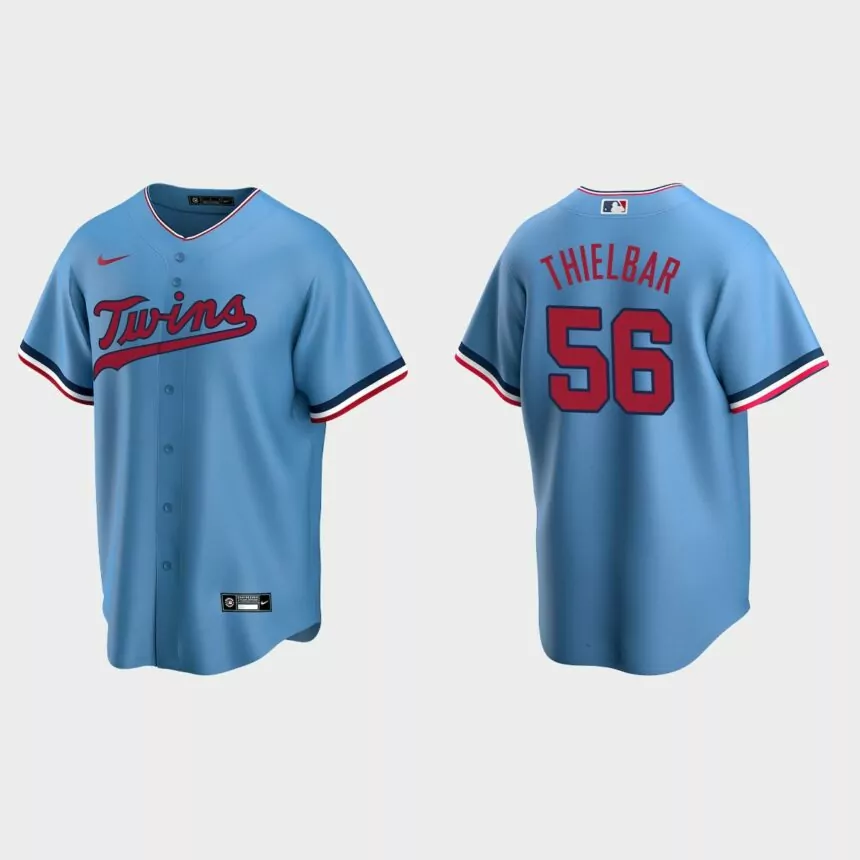 Minnesota Twins Caleb Thielbar Replica Alternate Jersey – Light Blue