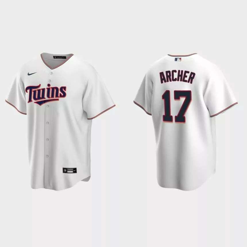 Minnesota Twins Chris Archer Replica Home Jersey – White