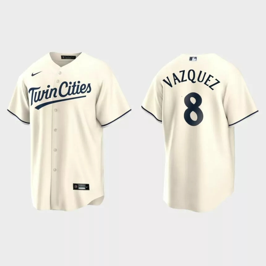 Minnesota Twins Christian Vazquez Replica Alternate Jersey – Cream