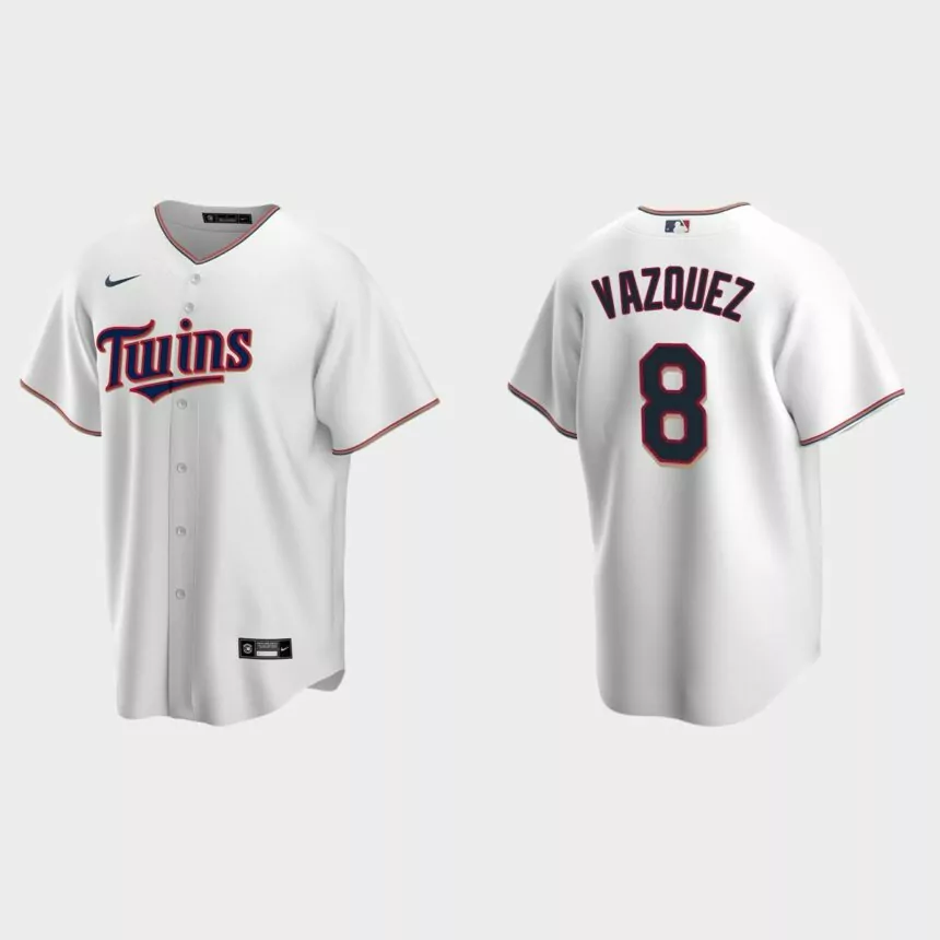 Minnesota Twins Christian Vazquez Replica Home Jersey – White