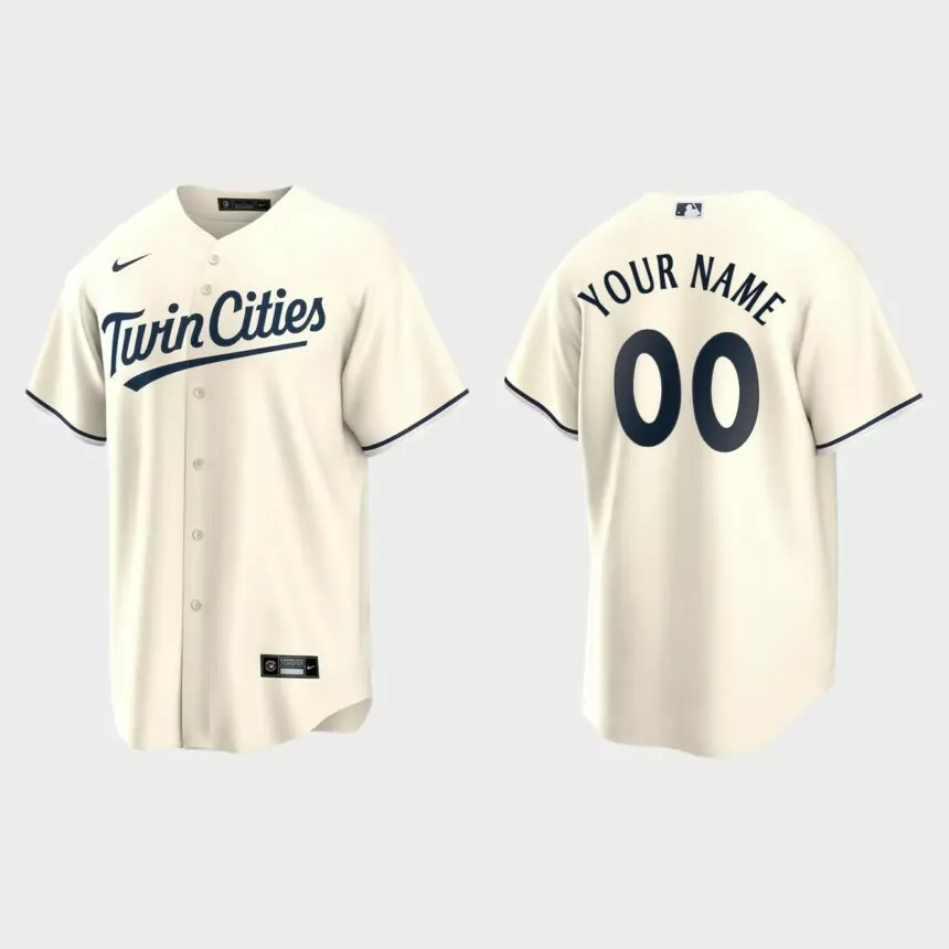 Minnesota Twins Custom Replica Alternate Jersey – Cream