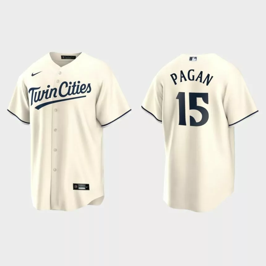 Minnesota Twins Emilio Pagan Replica Alternate Jersey – Cream
