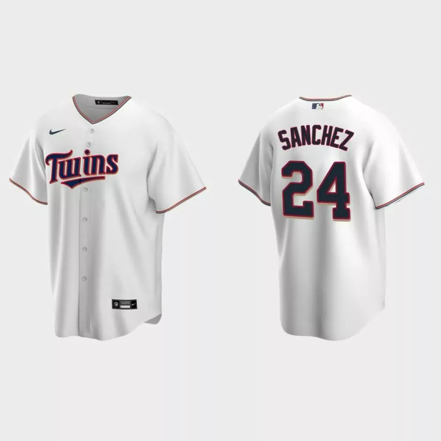 Minnesota Twins Gary Sanchez Replica Home Jersey – White