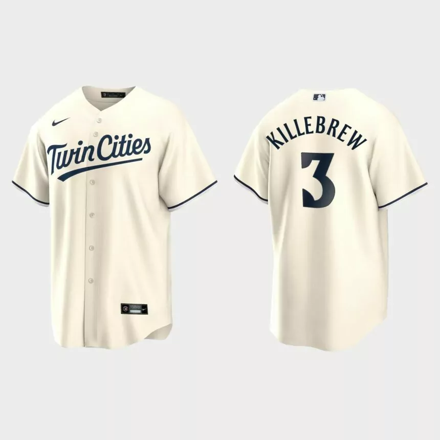 Minnesota Twins Harmon Killebrew Replica Alternate Jersey – Cream