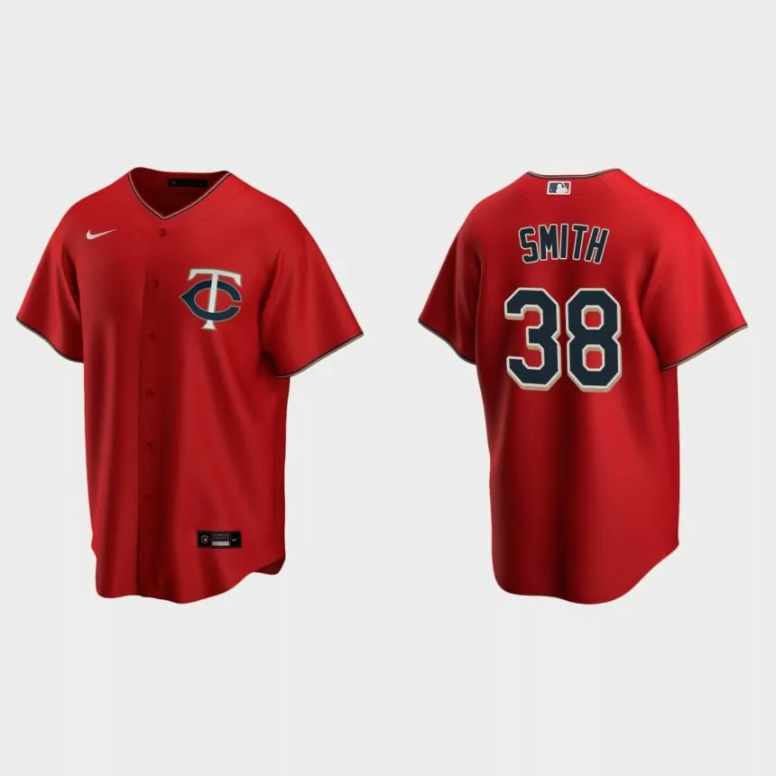 Minnesota Twins Joe Smith Replica Alternate Jersey – Red