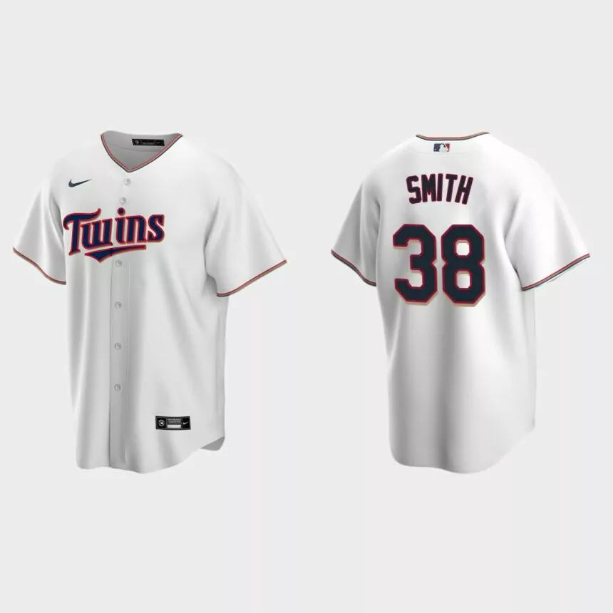 Minnesota Twins Joe Smith Replica Home Jersey – White