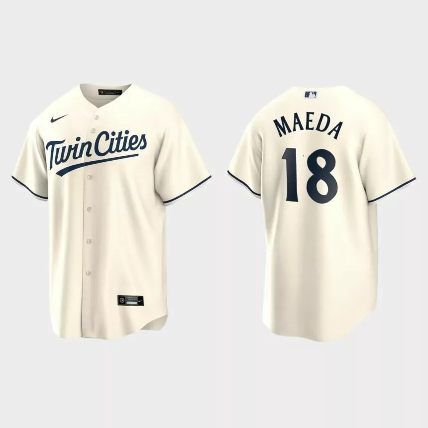Minnesota Twins Kenta Maeda Replica Alternate Jersey – Cream