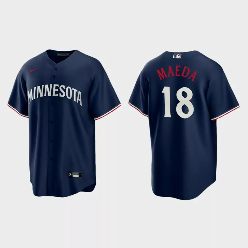 Minnesota Twins Kenta Maeda Replica Alternate Jersey – Navy