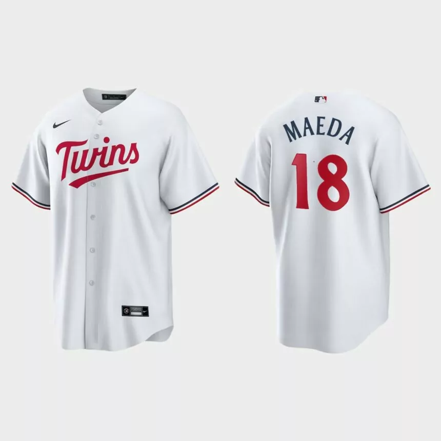 Minnesota Twins Kenta Maeda Replica Home Jersey – White