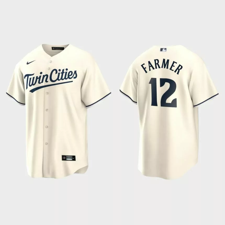 Minnesota Twins Kyle Farmer Replica Alternate Jersey – Cream