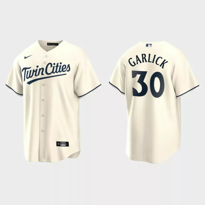 Minnesota Twins Kyle Garlick Replica Alternate Jersey – Cream