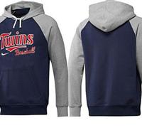 Minnesota Twins Pullover Hoodie Dark Blue & Grey