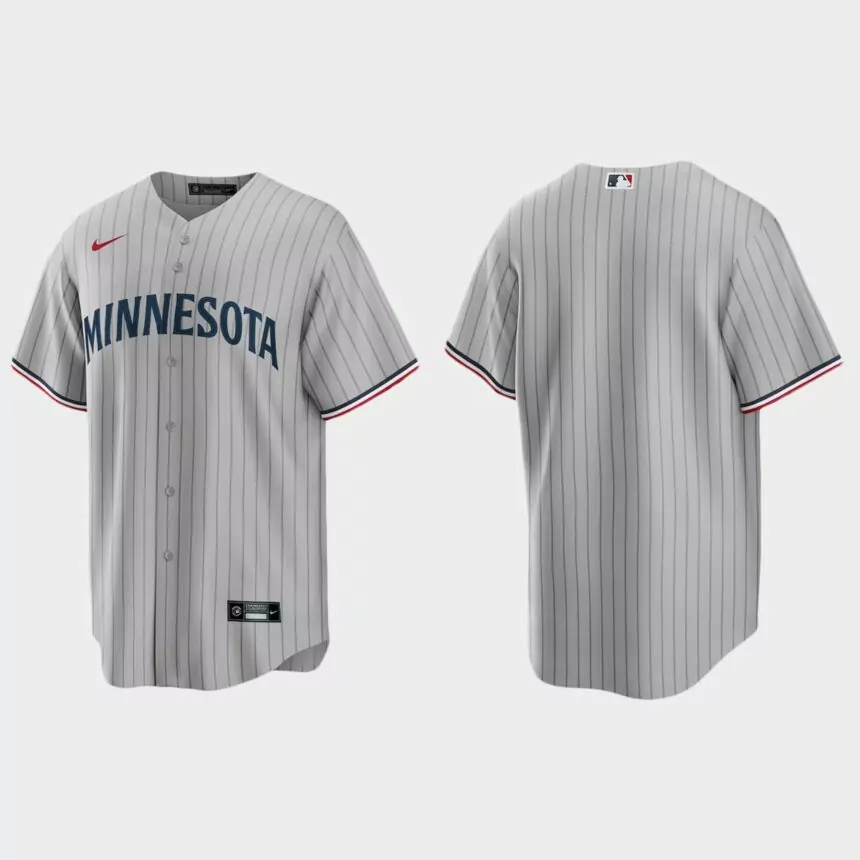 Minnesota Twins Replica Road Jersey – Gray