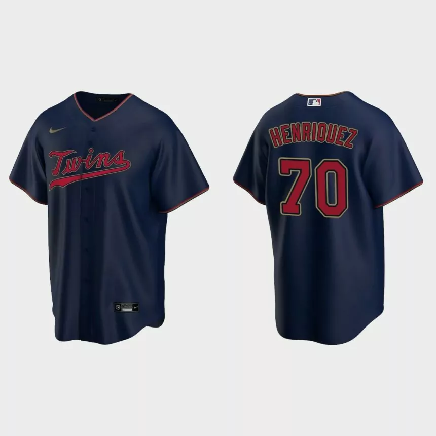 Minnesota Twins Ronny Henriquez Replica Alternate Jersey – Navy