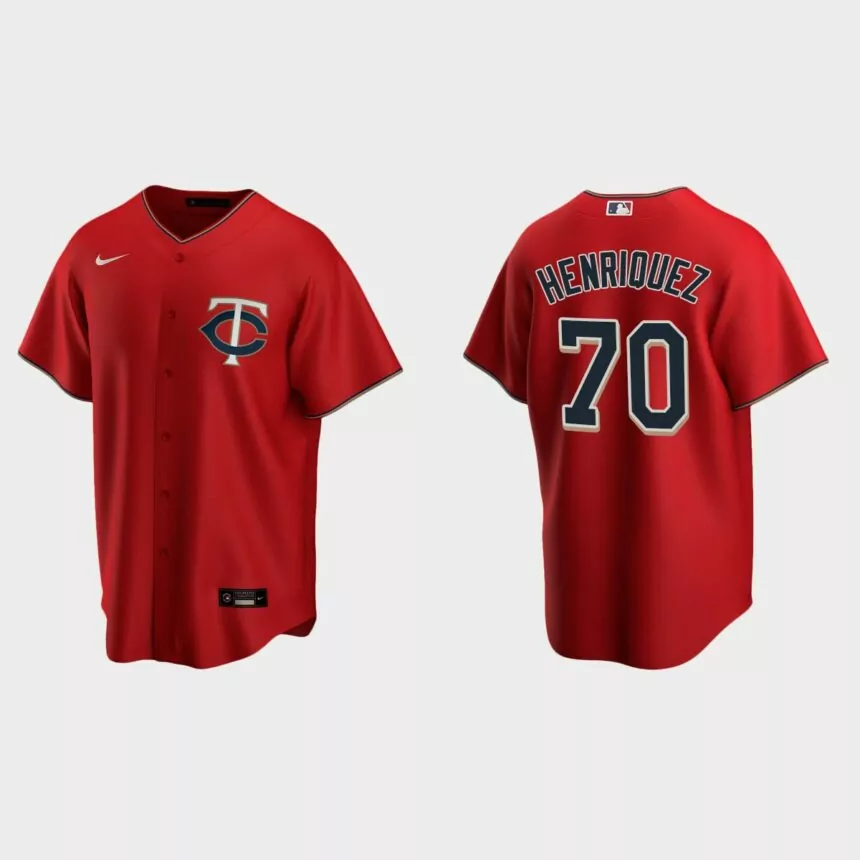 Minnesota Twins Ronny Henriquez Replica Alternate Jersey – Red