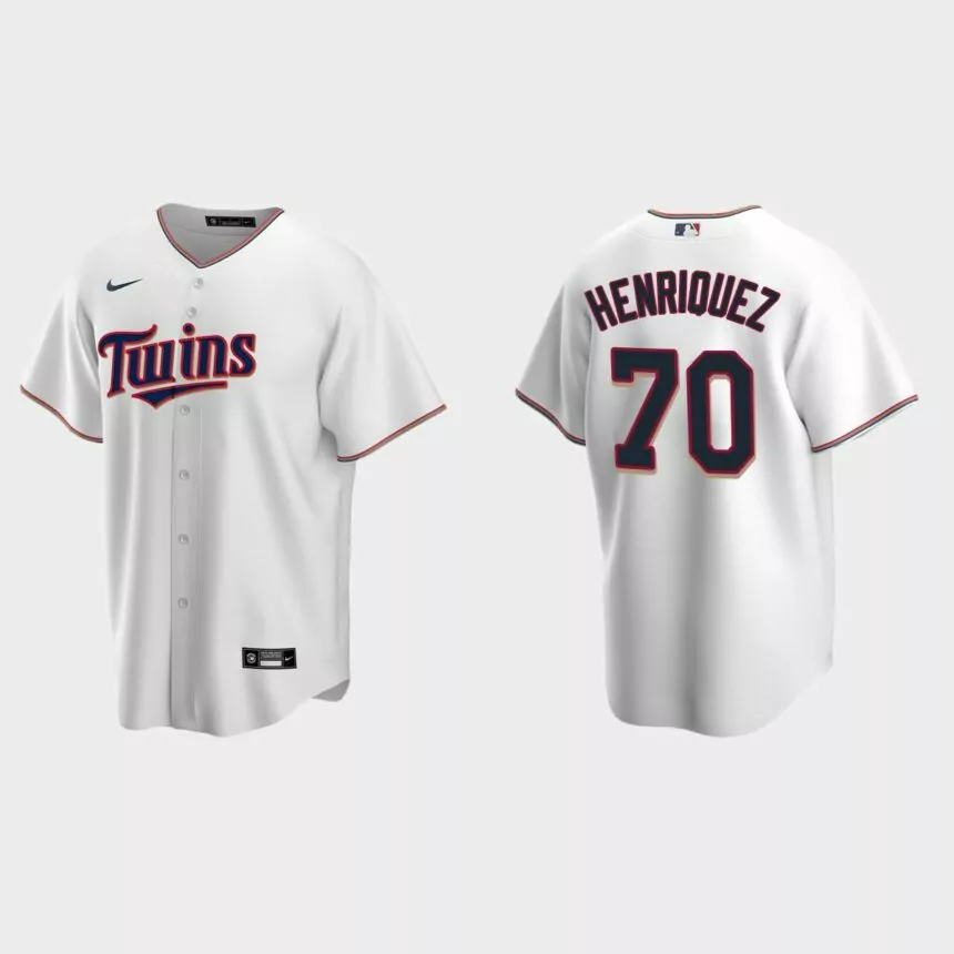 Minnesota Twins Ronny Henriquez Replica Home Jersey – White