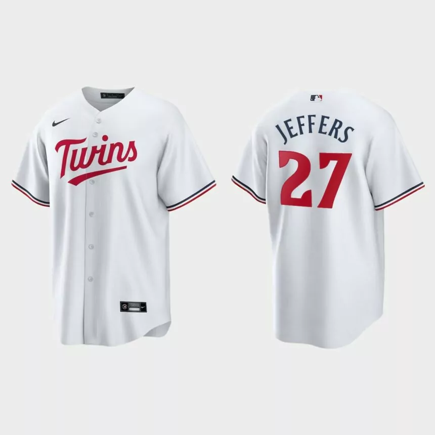 Minnesota Twins Ryan Jeffers Replica Home Jersey – White