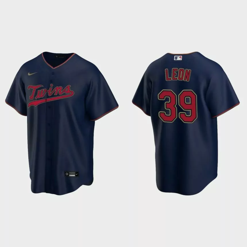 Minnesota Twins Sandy Leon Replica Alternate Jersey – Navy