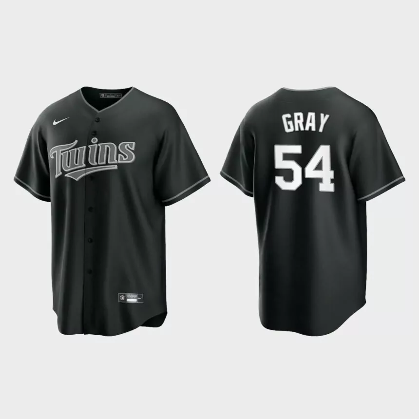 Minnesota Twins Sonny Gray Replica Official Jersey – Black White