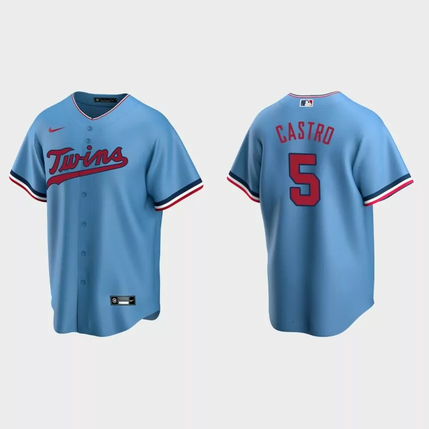 Minnesota Twins Willi Castro Replica Alternate Jersey – Light Blue