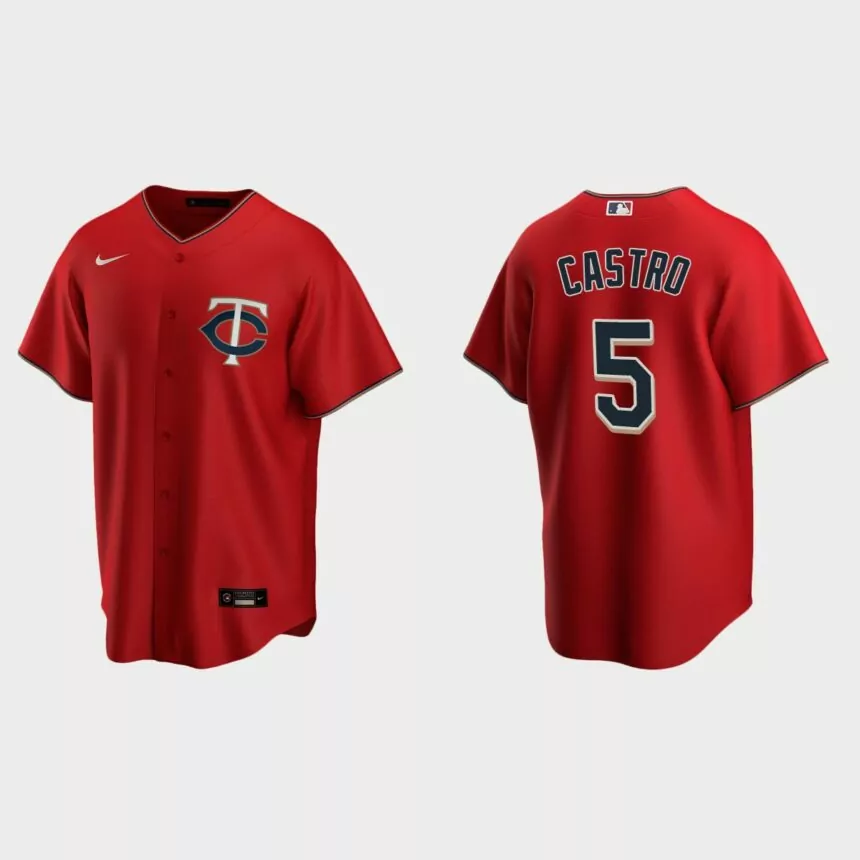Minnesota Twins Willi Castro Replica Alternate Jersey – Red