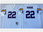 Minnesota Vikings #22 Paul Krause 1975 Throwback White Jersey