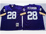 Minnesota Vikings #28 Adrian Peterson Throwback Purple Jersey