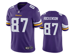 Minnesota Vikings #87 T.J. Hockenson Purple Vapor Limited Jersey