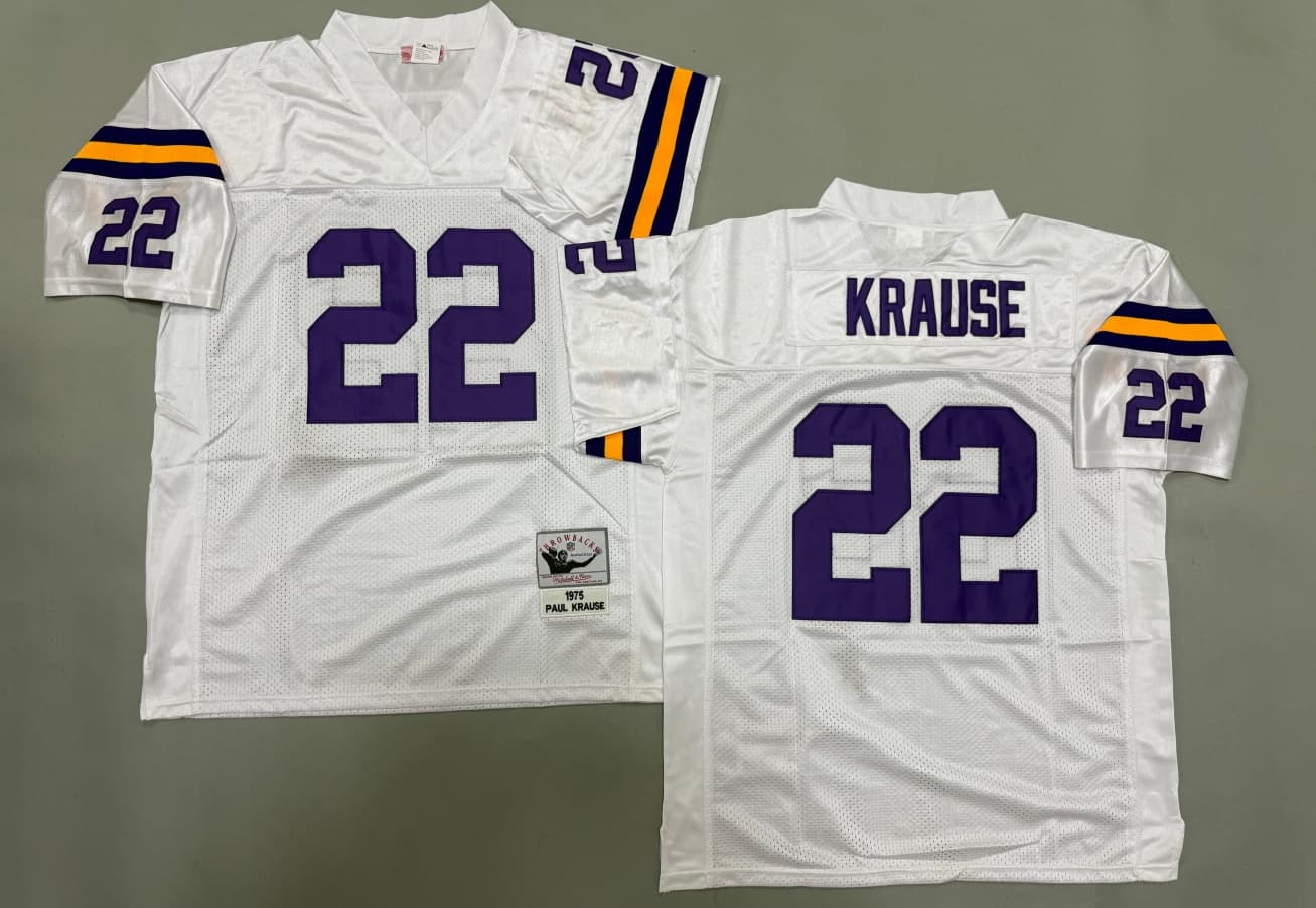 Minnesota Vikings  Mitchell and Ness   Throwback  Jersey Paul Krause  22