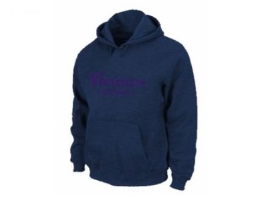 Minnesota Vikings Authentic font Pullover Hoodie D.Blue