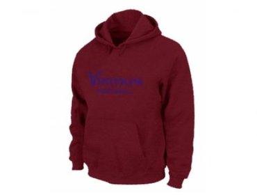 Minnesota Vikings Authentic font Pullover Hoodie Red